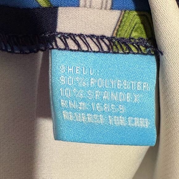 J. McLaughlin Belinda Dres Blue Multi‎ Heraldic Patchwork Pattern Size 6 NWOT - Picture 8 of 8